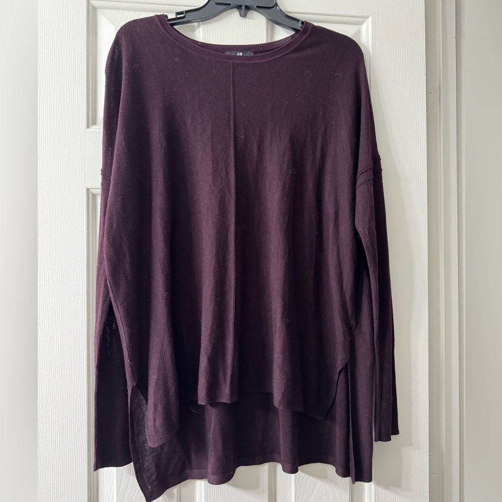 Purple H & M Long Sleeve Shirt
